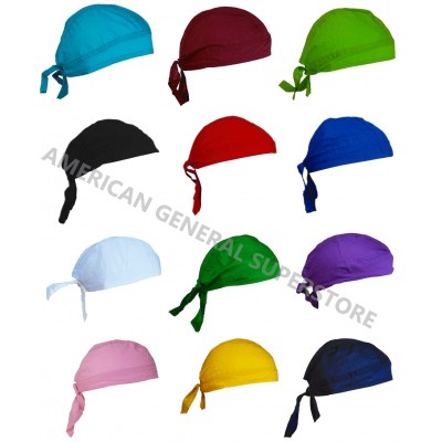 1pc Solid Cotton SKULL CAP Du Rag Head Wrap Motorcycle Biker Do Doo Bandana Hat  eb-43966384